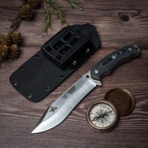 JJSK2 (125-MK) black micarta scales, black kydex sheath