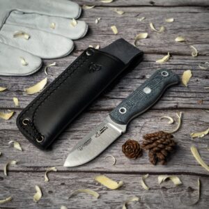 SANABRIA II (182-T) black jute scales, black leather sheath
